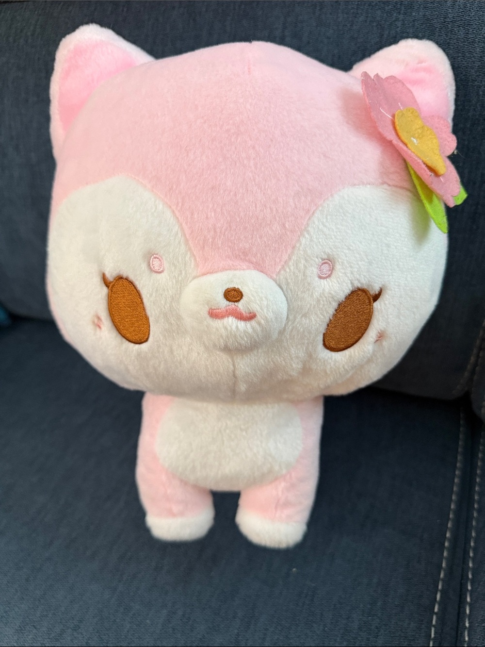 Bird Uyen Speckle the Pink Deer with Flower 14” Plush